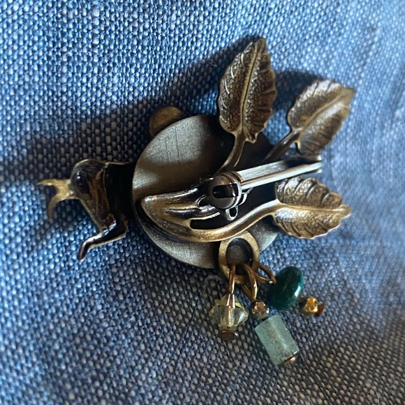 Vintage Artisan Grasshopper Brass Brooch - Picture 5 of 5